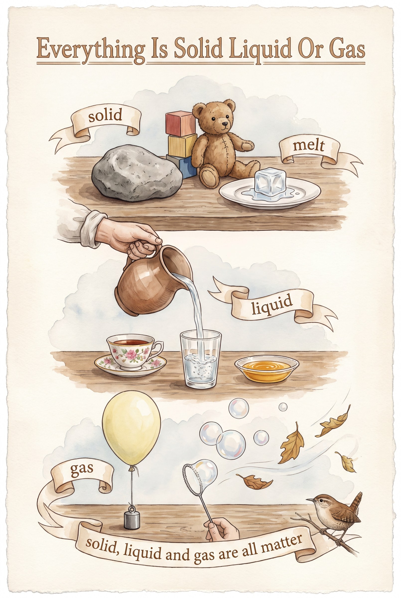 Everything Is Solid Liquid or Gas